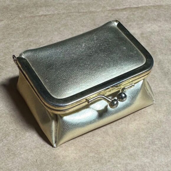 Vintage Gold Purse, Dresser Purse, Jewelry Keeper - Picture 1 of 4